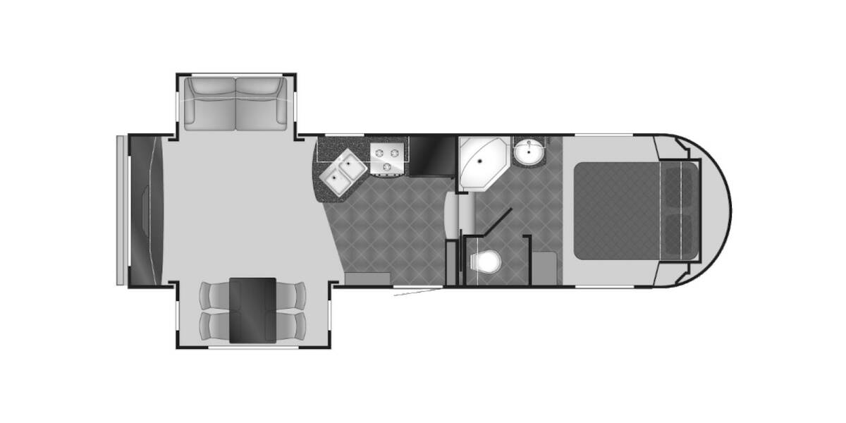 2011 Heartland North Trail 29RE Fifth Wheel at My RV Texas STOCK# 29RE Floor plan Layout Photo