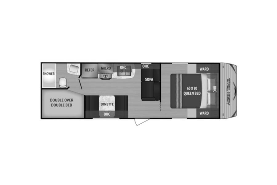2020 Dutchmen Aspen Trail LE 25BH  at My RV Texas STOCK# 25BH Floor plan Layout Photo