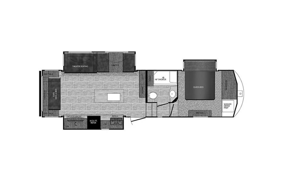 2018 Prime Time Crusader 315RST Fifth Wheel at My RV Texas STOCK# 315 Floor plan Layout Photo