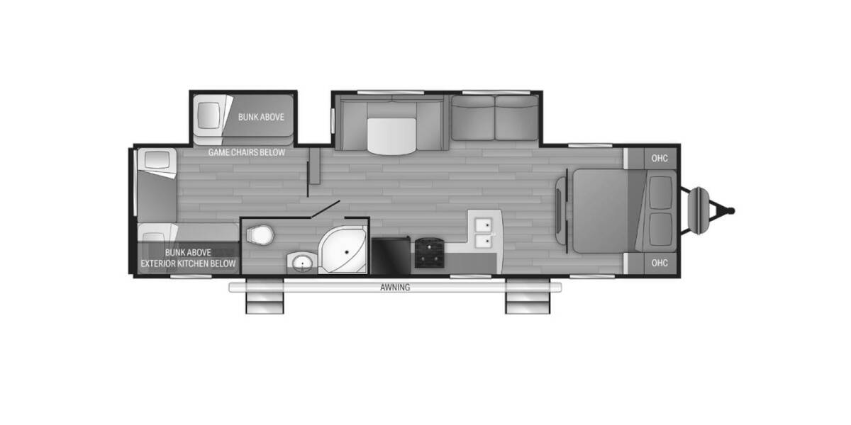 2021 Heartland Prowler 320BH Travel Trailer at My RV Texas STOCK# 320bh Floor plan Layout Photo